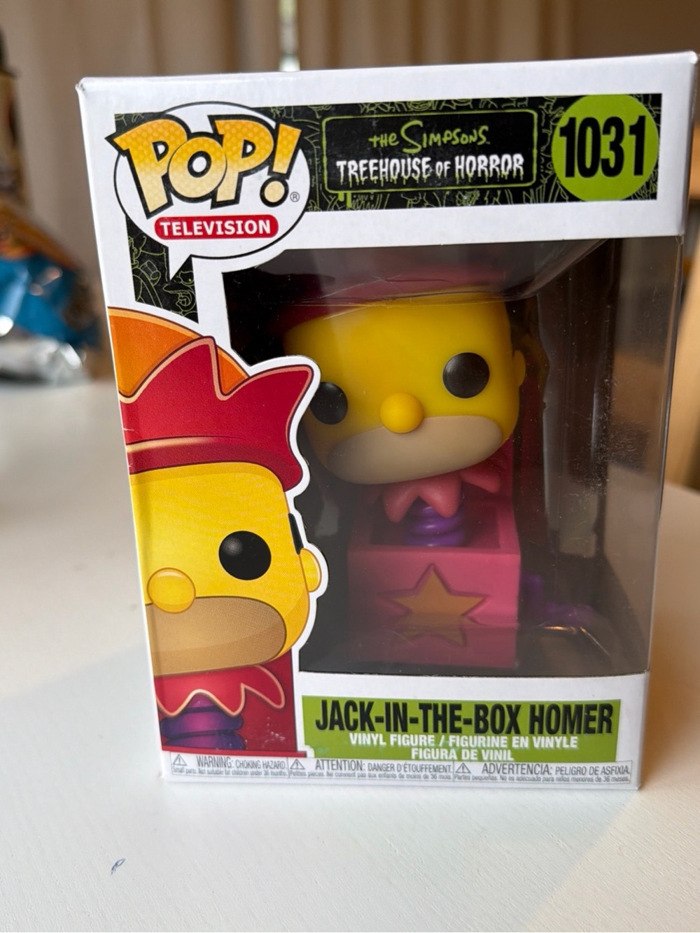 Funko Pop! #1031 The Simpsons Treehouse of Horror - Jack-In-The-Box Homer NIB